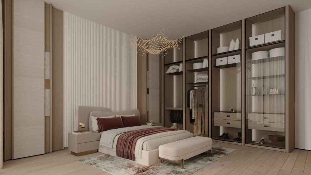 spacious bedroom at Binghatti Flare JVT Dubai_8_11zon