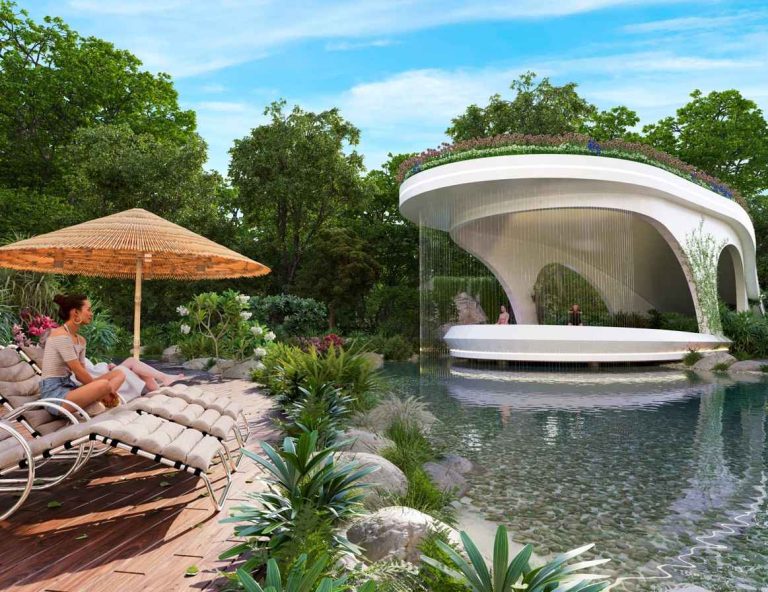 FLOATING MEDITATION CABANNAS AT VINCITORE WELLNESS RESIDENCES MAJAN