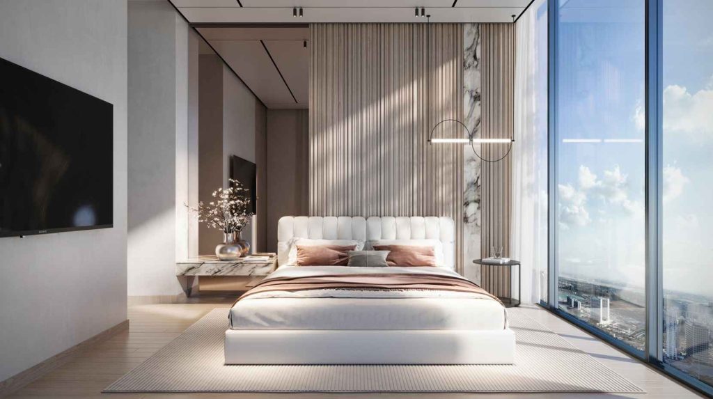 fourth bedroom in a penthouse at Voxa by Pantheon in JVT Dubai