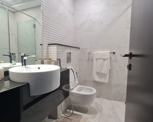 New 2 Bed Apartment for Sale with a Balcony & Close Kitchen in Dubai 595 Spacious Bathroom in a 2 Bedroom Apartment For Sale with a Balcony & Close kitchen in Barari Hills Residence Majan Dubai