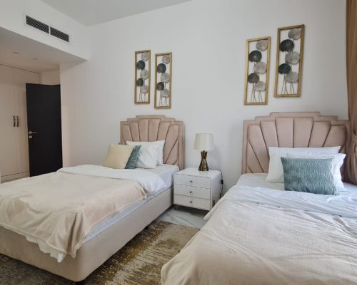 New 2 Bed Apartment for Sale with a Balcony & Close Kitchen in Dubai 578 fully furnished and brand new 2 bedroom apartment for sale in Majan Dubailand
