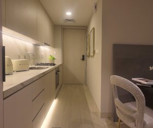 KITCHEN IN A STUDIO APARTMENT FOR SALE IN DUBAI MARINA STAR