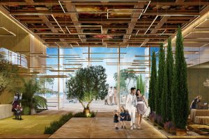 Portofino Hotel lobby at the Heart of Europe Dubai