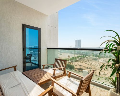 2 Bedroom Apartment for Sale in OST Tower 11 Dubai 599 spacious balcony in 2 bedroom apartments for sale in OST Tower 11 Dubai
