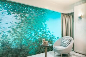 Underwater Sea View at the Floating Seahorse Villa at the Heart of Europe Dubai